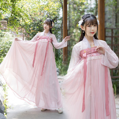 汉服女装原创设计齐胸襦裙两件套中国风4.5米摆日常小