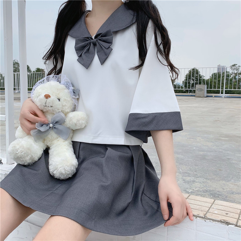 夏季原创正版日系可爱jk制服裙班服学院风水手裙女软妹套装学生装