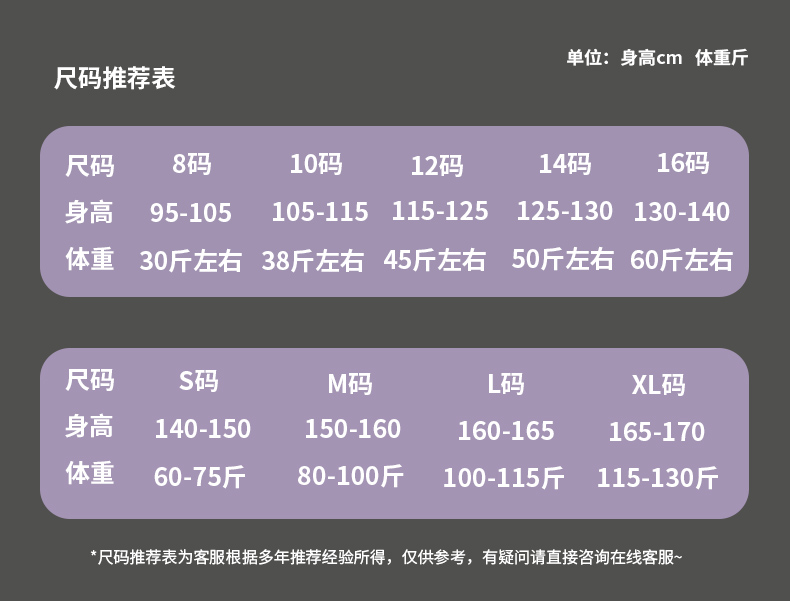 dsquared2尺码对照表图片