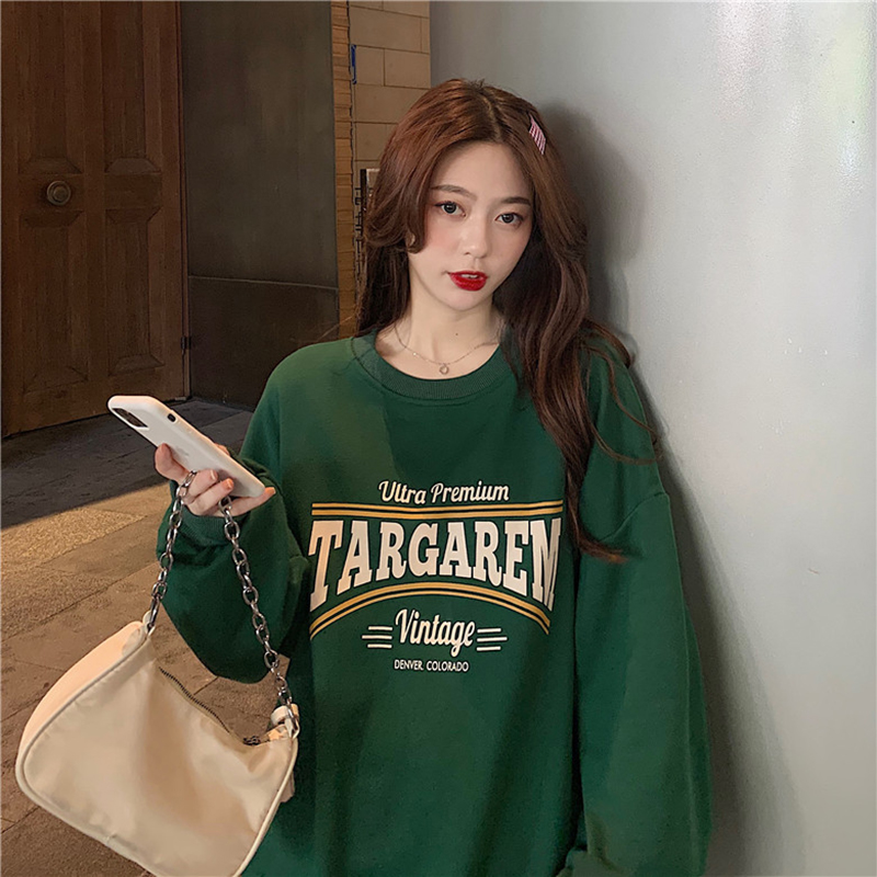 Sweater women's new autumn and winter Japanese and Korean loose printing ins