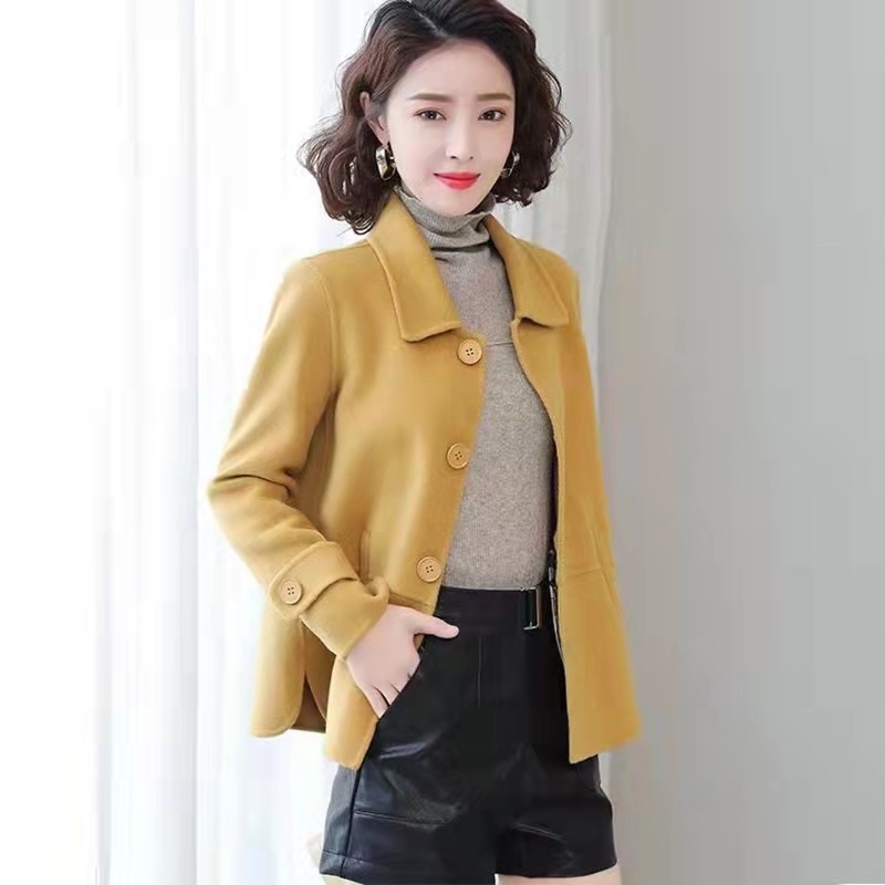 Short woolen coat for women  new winter style small fragrance loose fashion casual versatile button cardigan jacket