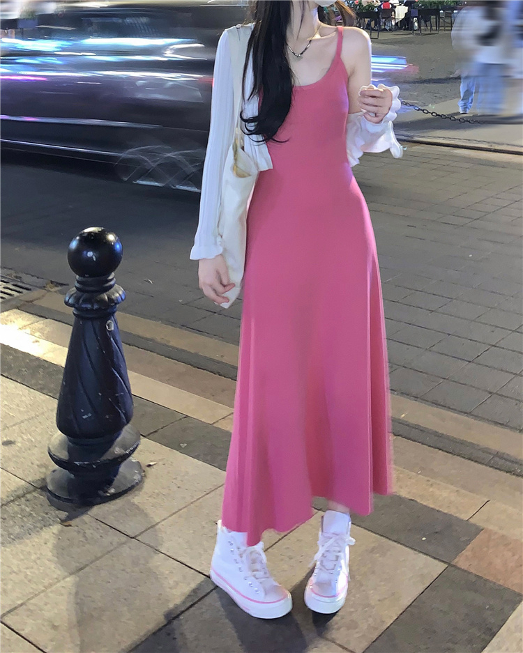 Dresses for women, new summer outer wear, hot girl chic waist slimming inner wear, long skirt with temperament