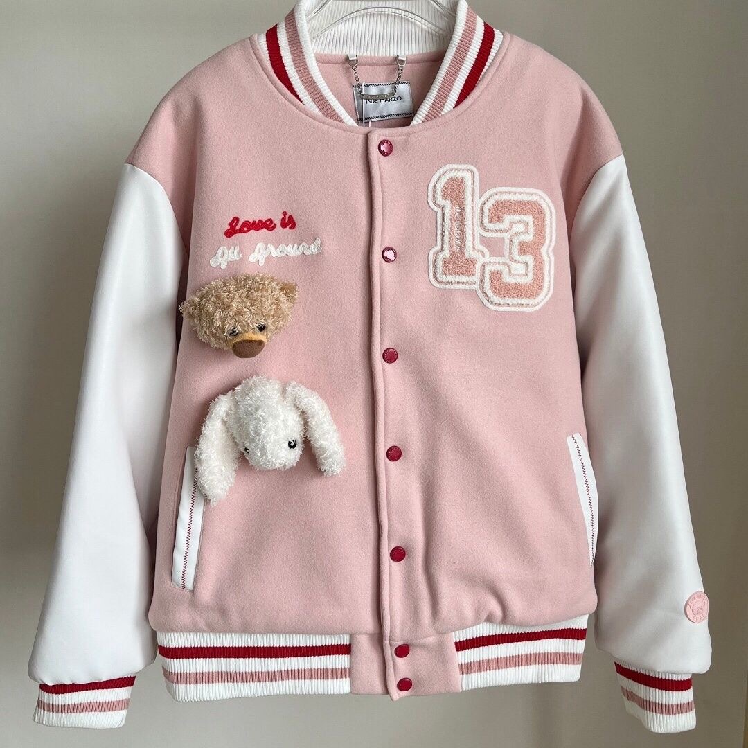 Designed embroidered baseball jacket women's spring and autumn national fashion high street loose and versatile couple hot girl jacket top