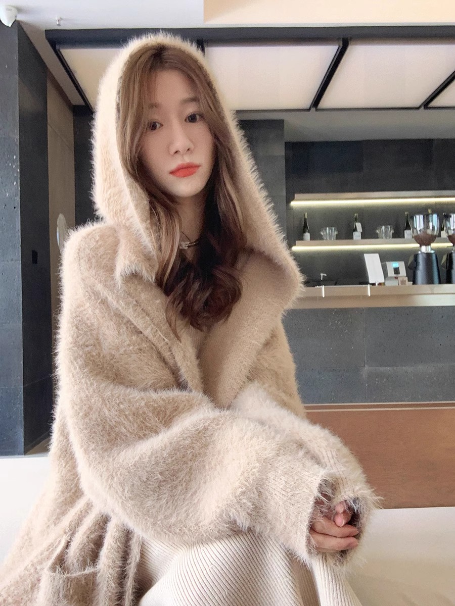 GUOGUOWOMEN Guoguojia's new autumn sweater jacket for women, loose outer wear, slim sweater cardigan