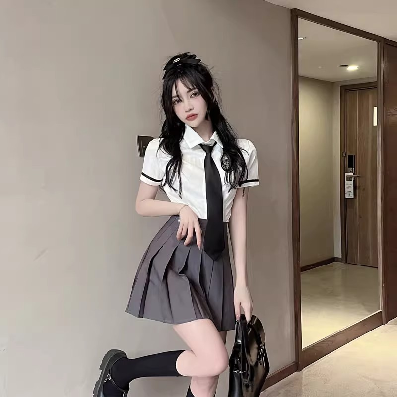 jk制服头像全身 真人图片