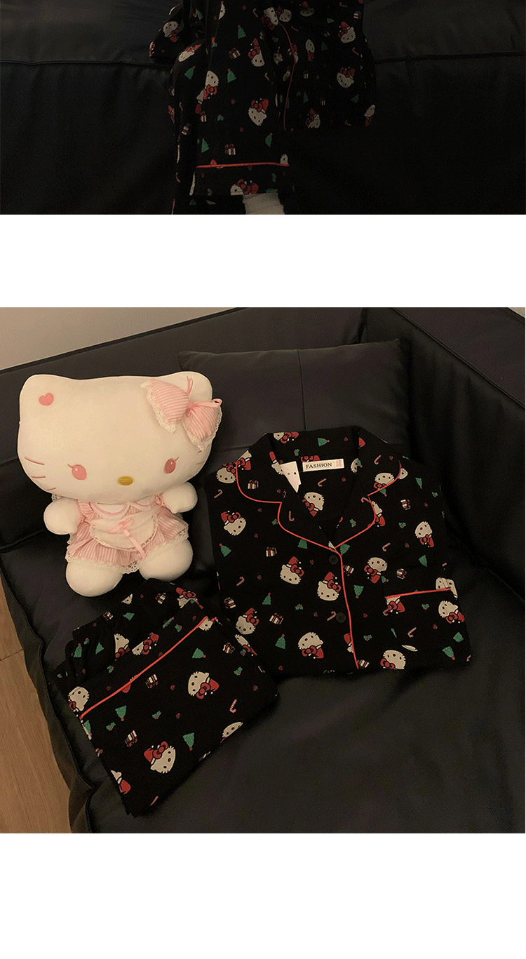 韩宾hellokitty睡衣图片