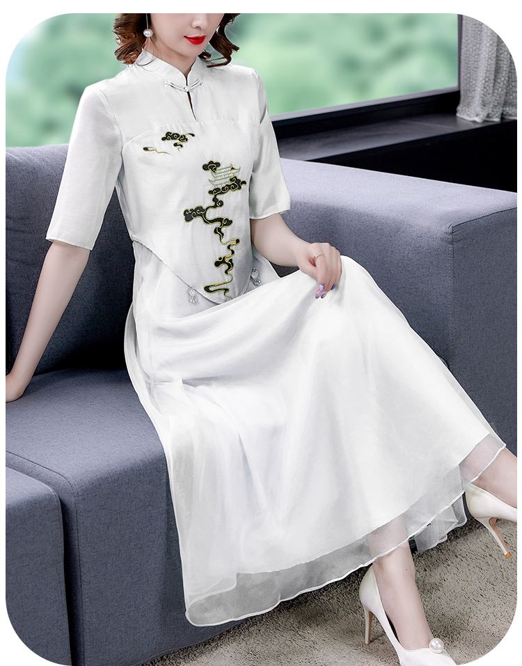 古典气场强大年轻款中式气质复古女装中国风国风旗袍改良版连衣裙