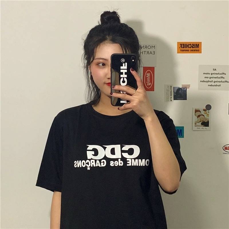 Summer new letter short sleeve T-shirt Korean loose T-shirt