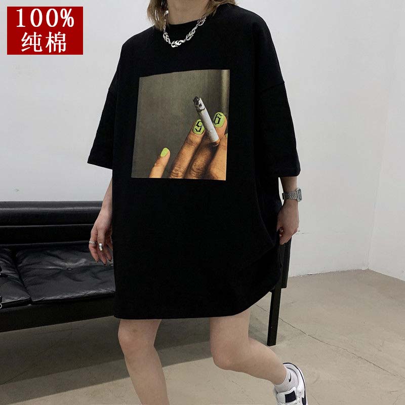 Summer new letter short sleeve T-shirt Korean loose T-shirt