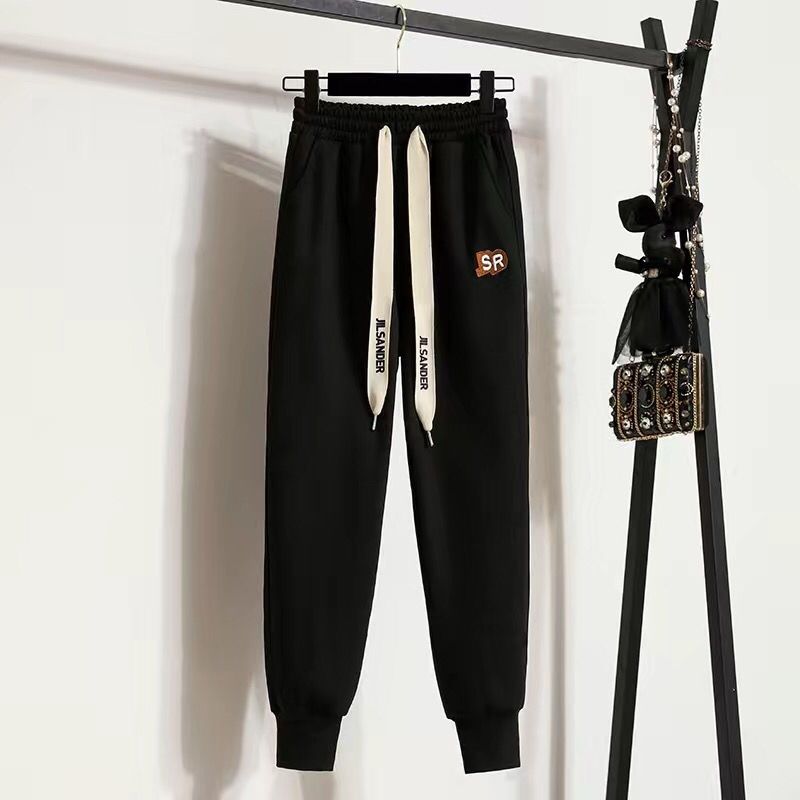 Pure cotton Huamian composite milk silk, official website 2134# sports pants women's pants spring and autumn harem pants casual pants