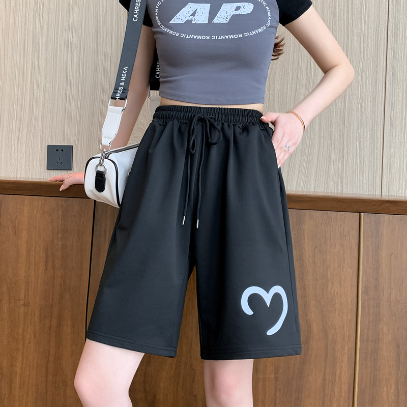 Real price, real shot 3088 # pure cotton, Tiktok quality, sports shorts, women's summer thin casual wide leg pants