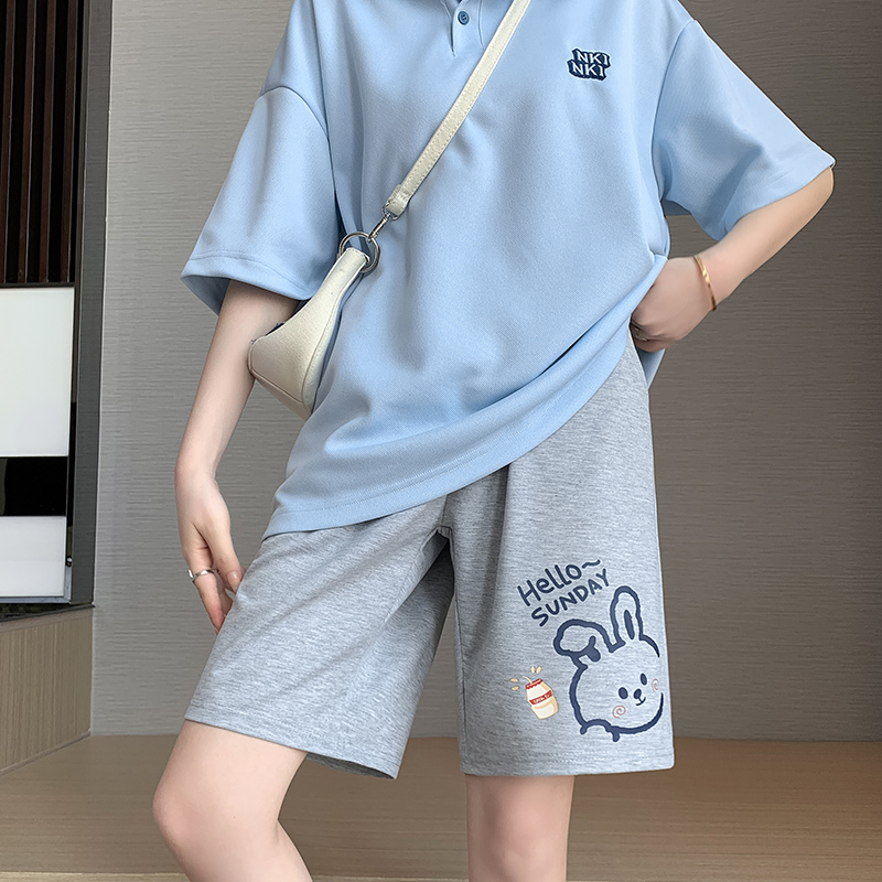 Real price, real shot 3089 # pure cotton, Tiktok quality, sports shorts, women's summer thin casual wide leg pants