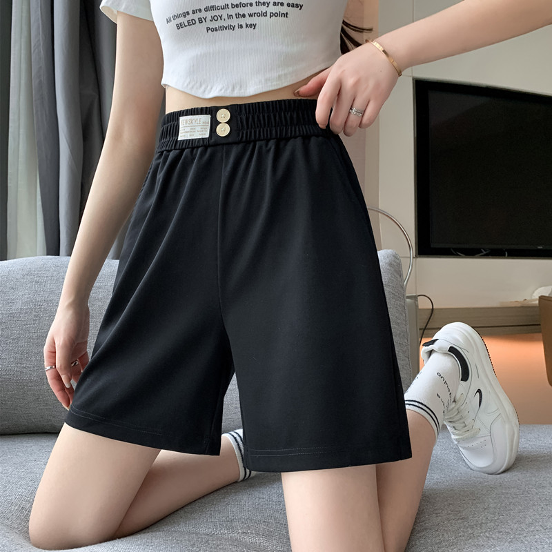 Real price, real shot 3086# pure cotton Huamian, Douyin quality, sports shorts women's summer thin casual wide-leg pants