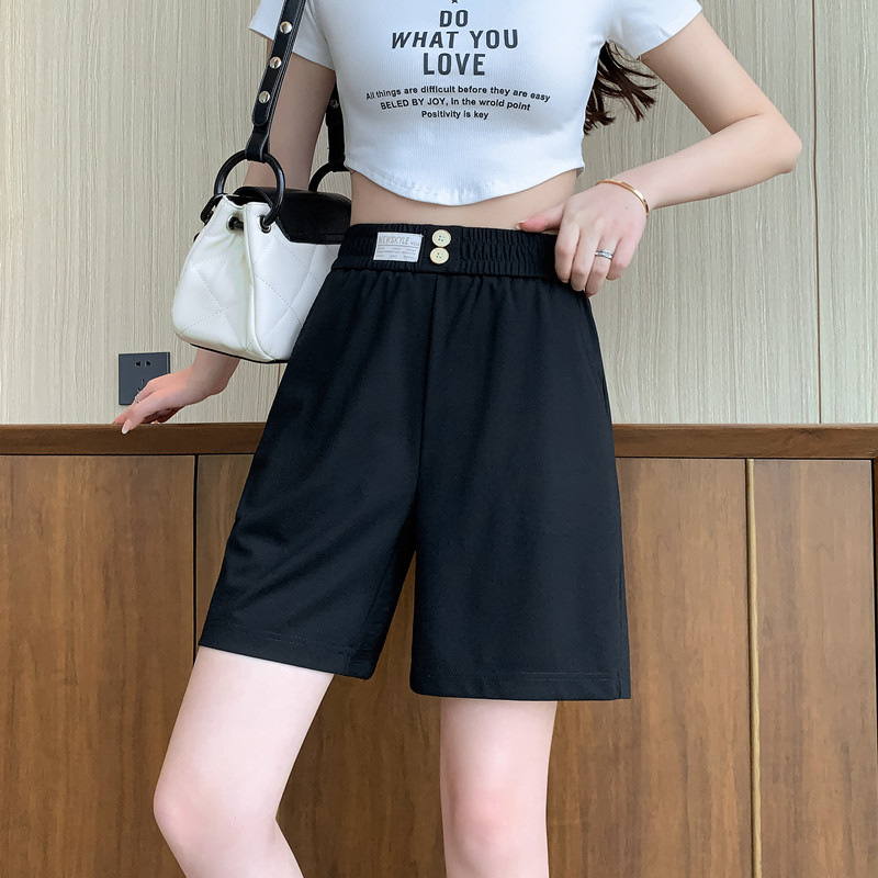 Real price, real shot 3086# pure cotton Huamian, Douyin quality, sports shorts women's summer thin casual wide-leg pants