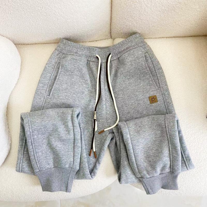 Pure cotton Huamian composite milk silk, official website 2135# sports pants female spring and autumn  new loose casual pants