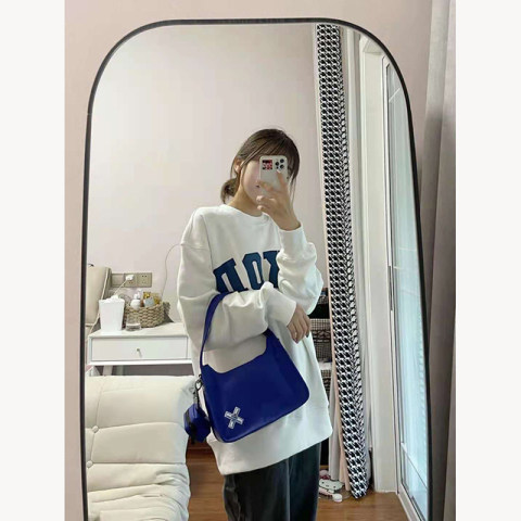 Super hot cec sweater women's spring and autumn Korean version oversize capless thin coat ins trendy students loose top clothes