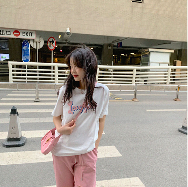 Japanese classic short sleeve T-shirt women's loose Korean Harajuku Fenggang student half sleeve top