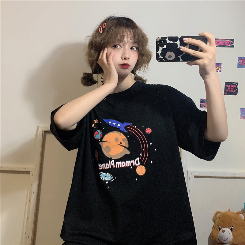 New summer Japanese Short Sleeve T-shirt for women