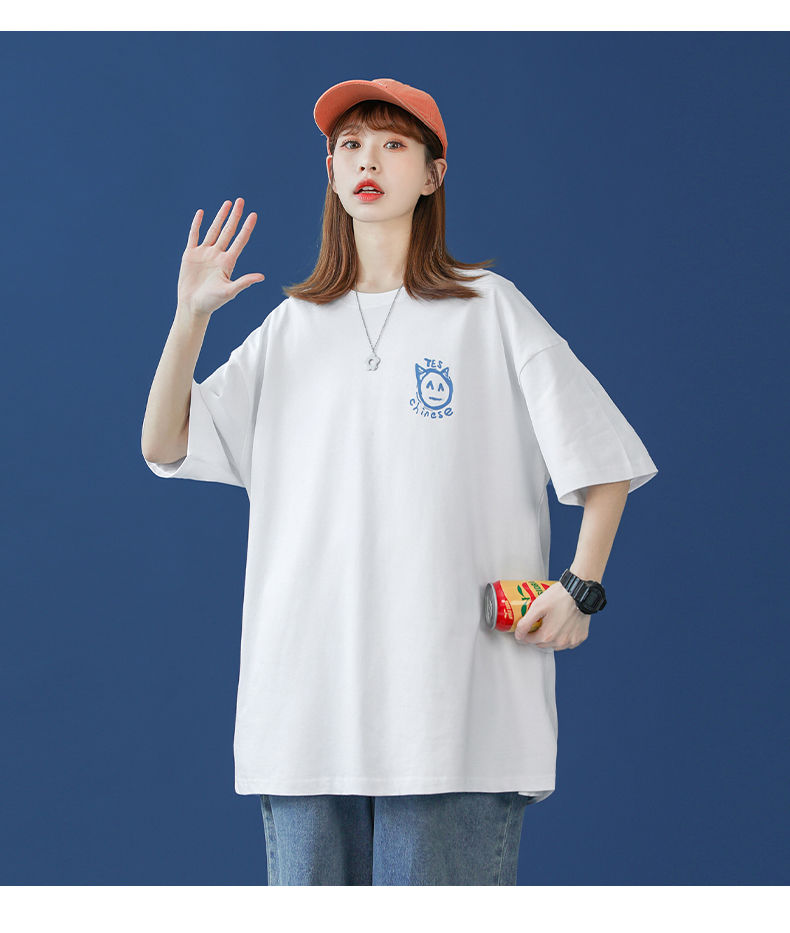Korean leisure style Harajuku style 2021 new summer half sleeve fashion