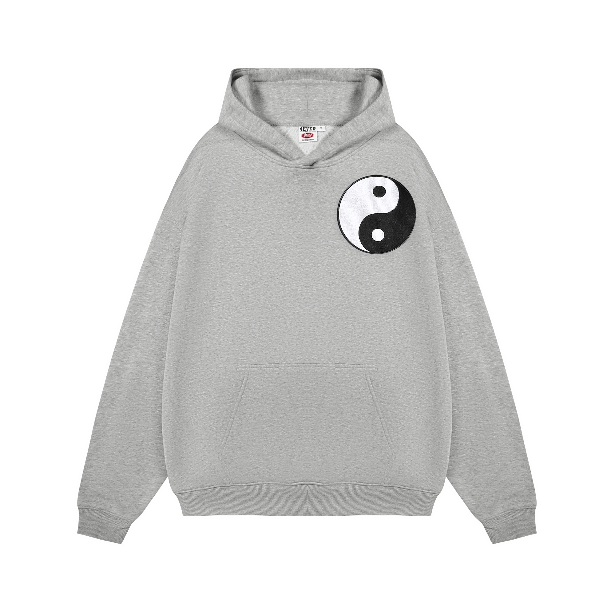 [Tmall/Quality/Thin Style] Heavy Chinese Cotton/Silver Fox Velvet Double-layer Hat Tai Chi Letter Printed Sweatshirt