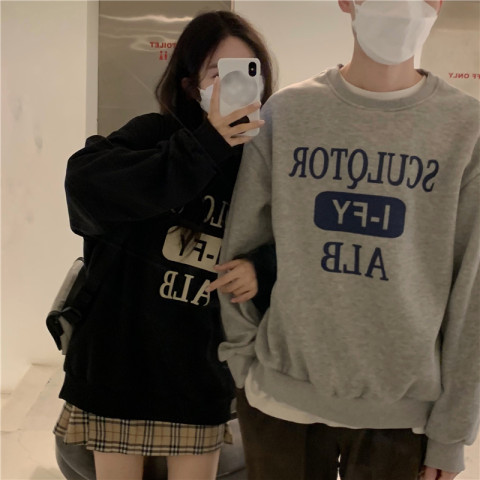 Super hot cec sweater women's spring and autumn Korean version oversize capless thin coat ins tide student loose clothes