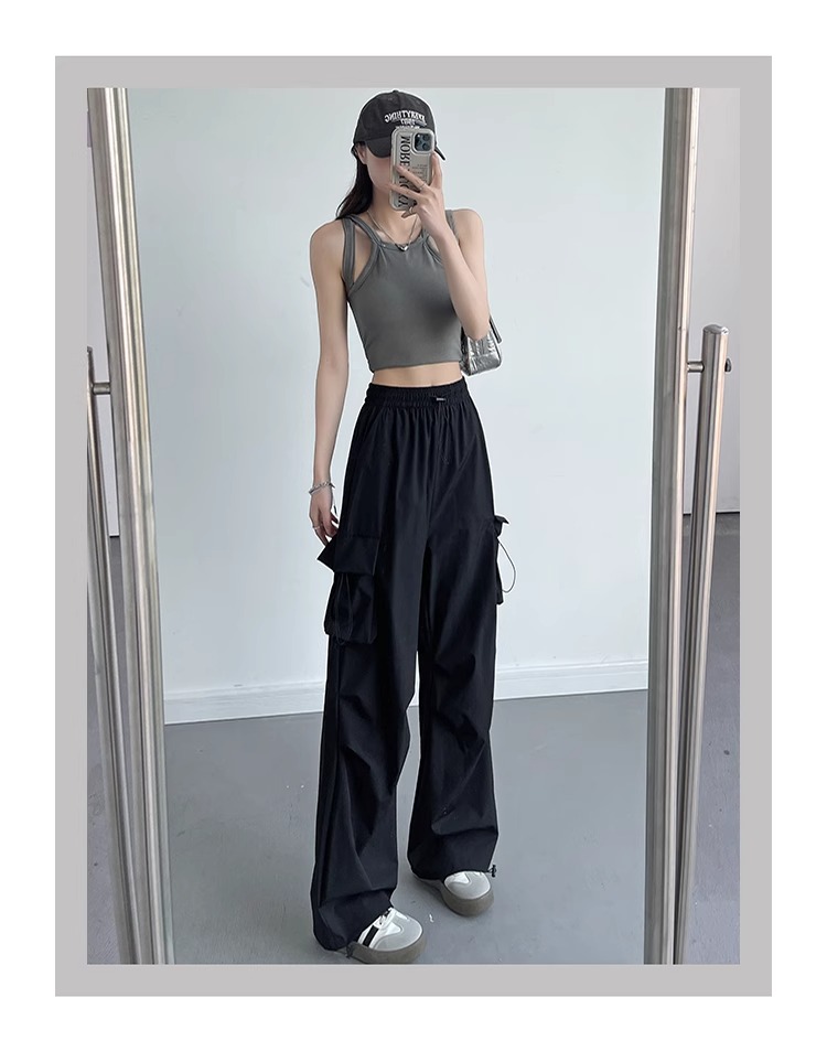 [Official Photo] Overalls Women's 2024 New Charge Wide Leg Pants Summer Thin Mountaineering Sports Pants