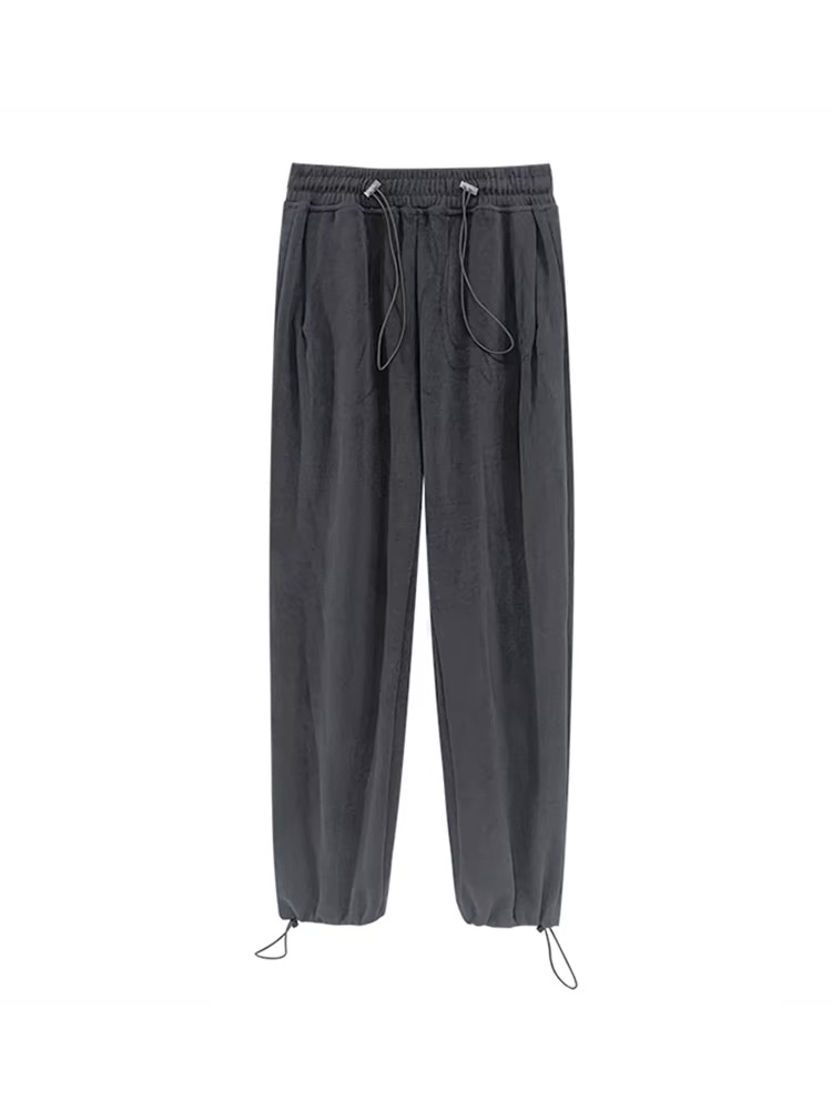 [Gaomimini] Gray sweatpants for women, spring and autumn loose casual pants, leggings, wide-leg pants for women