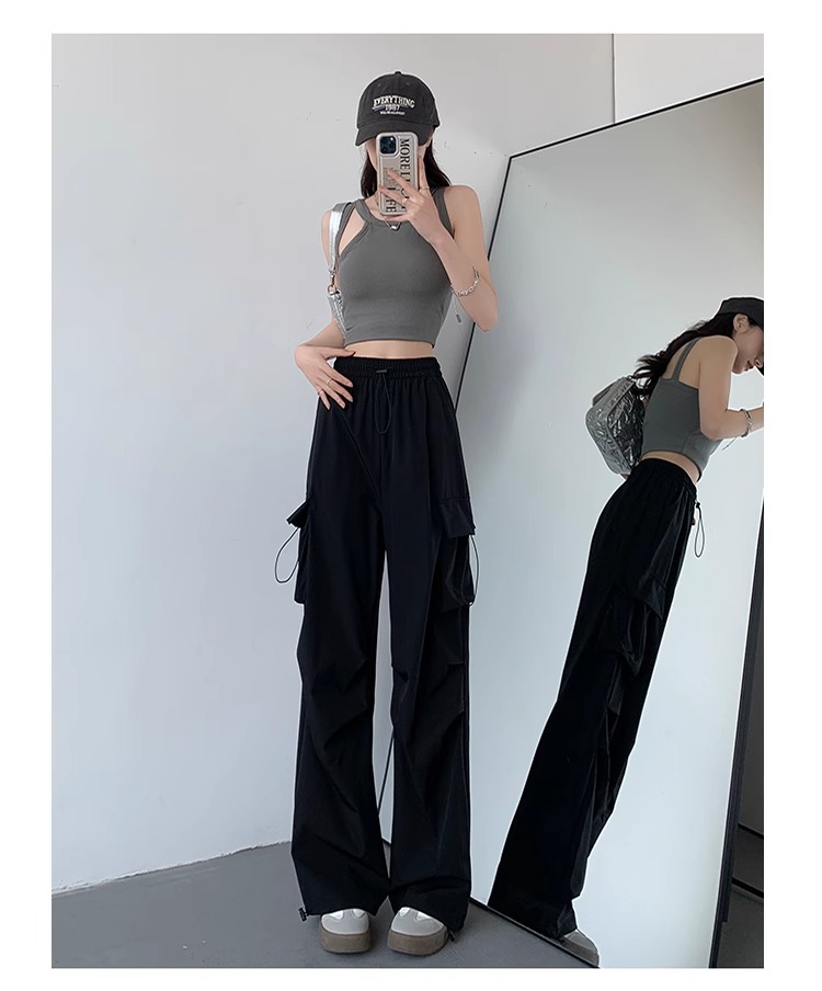 [Official Photo] Overalls Women's 2024 New Charge Wide Leg Pants Summer Thin Mountaineering Sports Pants