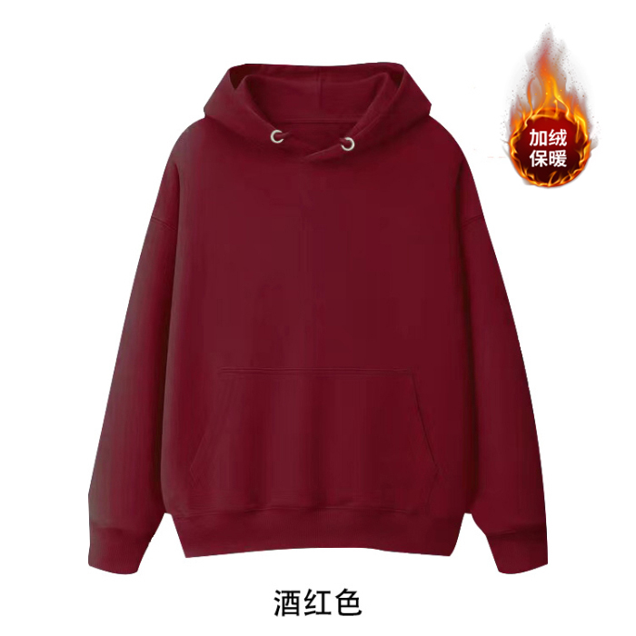 Full matt imitation cotton Chinese cotton composite silver fox velvet 420g off-shoulder double hood sweatshirt men and women zipper jacket