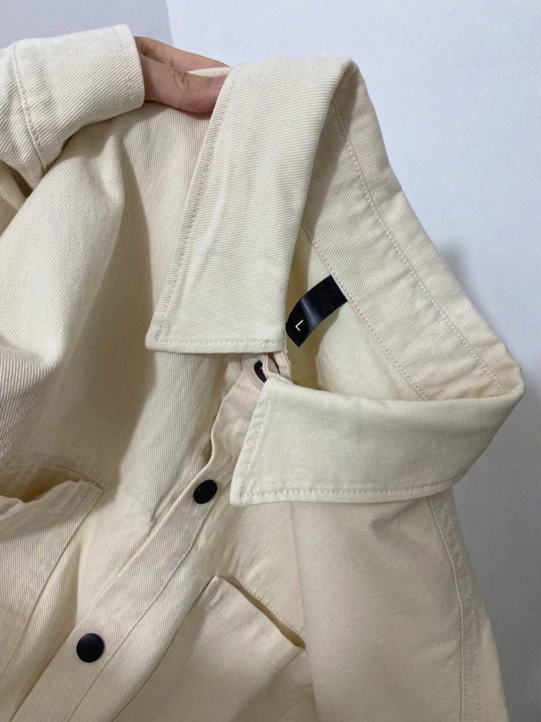 Pure cotton spring beige-colored shirt for women retro Hong Kong style single wear layered loose couple style shirt jacket trendy