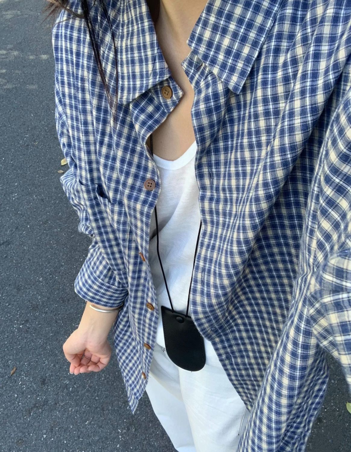 Niche Korean style plaid shirt for women early autumn new versatile loose lazy style top with plaid shirt jacket