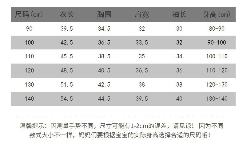 12岁宝贝穿多大码衣服图片