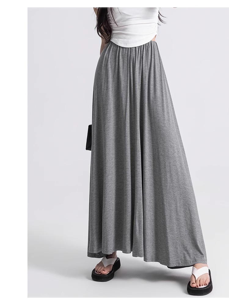 裙型百搭:风格高腰:腰型s m l xl:尺码灰色半身裙 黑色半身裙:颜色
