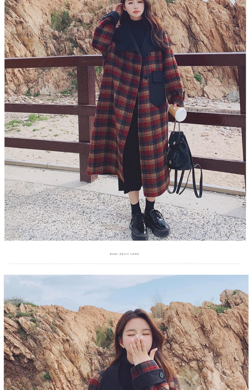 羊绒大衣成分韩语图片