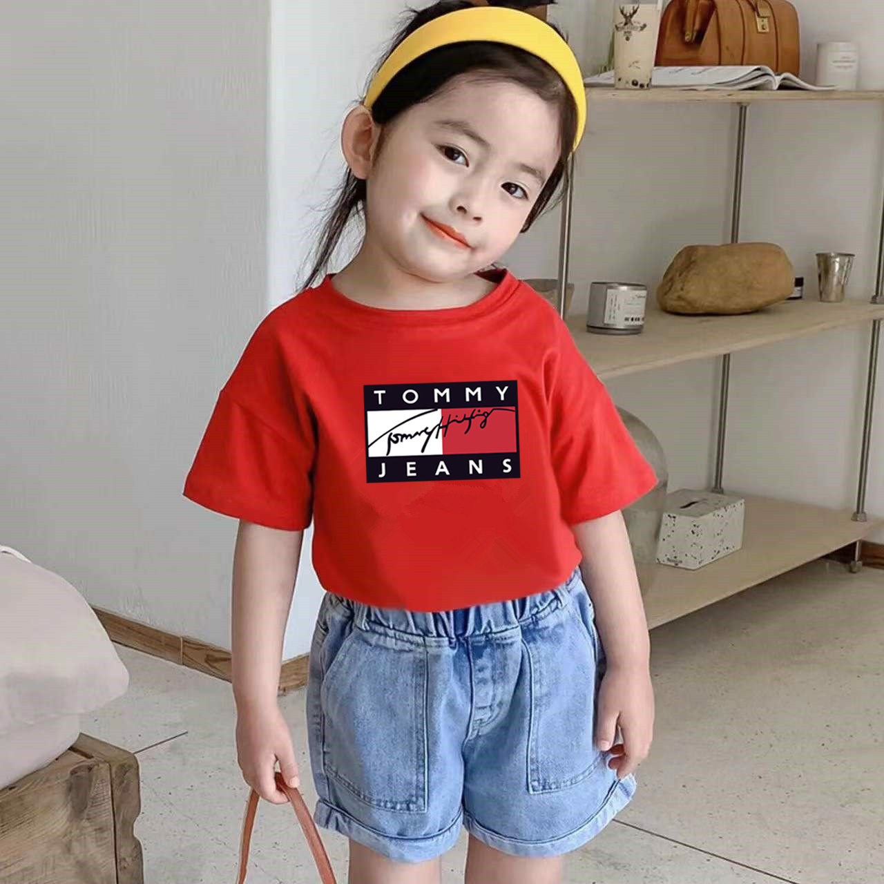 Cotton short sleeve T-shirt for children boys and Girls Summer middle school children's men's and women's T-shirt (100% combed cotton)