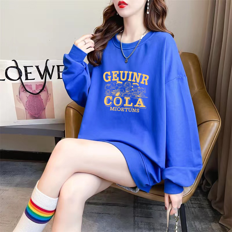 Official photo exclusively for Tmall [Chinese cotton composite silver fox velvet] new interesting printed long-sleeved sweatshirt