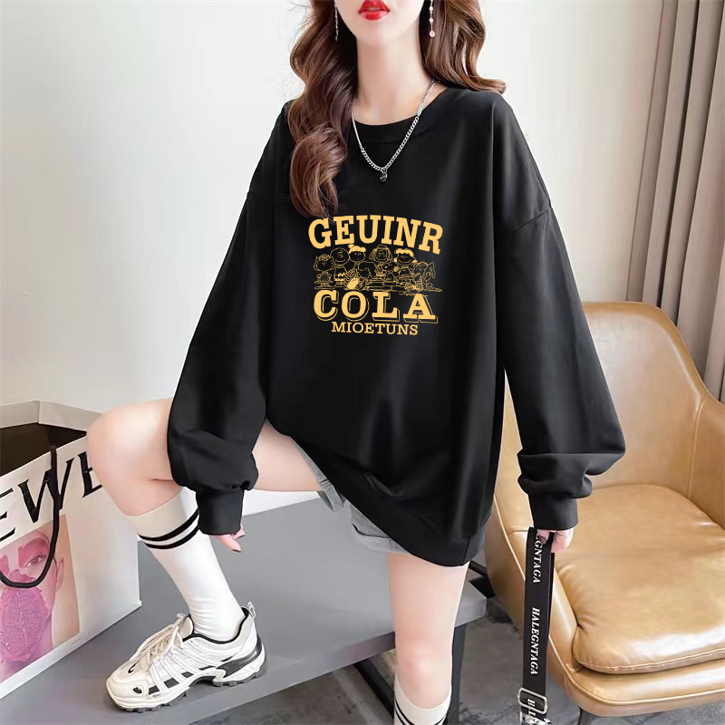 Official photo exclusively for Tmall [Chinese cotton composite silver fox velvet] new interesting printed long-sleeved sweatshirt