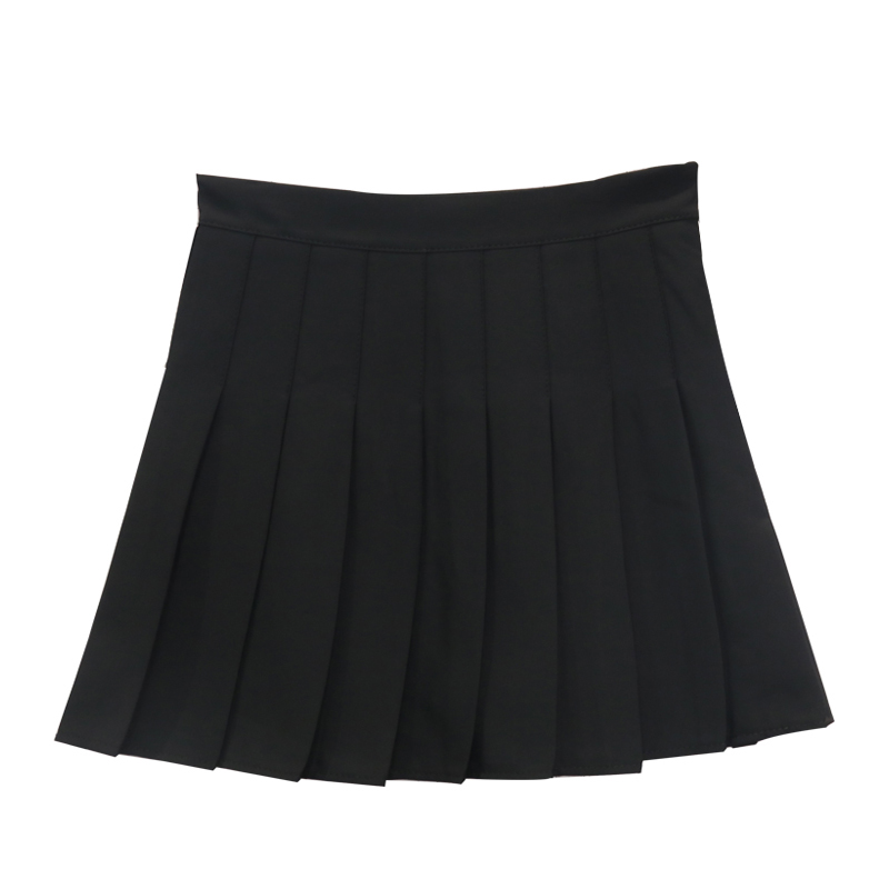 [Safety Pants + Elastic 6CM + Zipper] New College Style High Waist Slimming JK Pleated Skirt A-Line Skirt