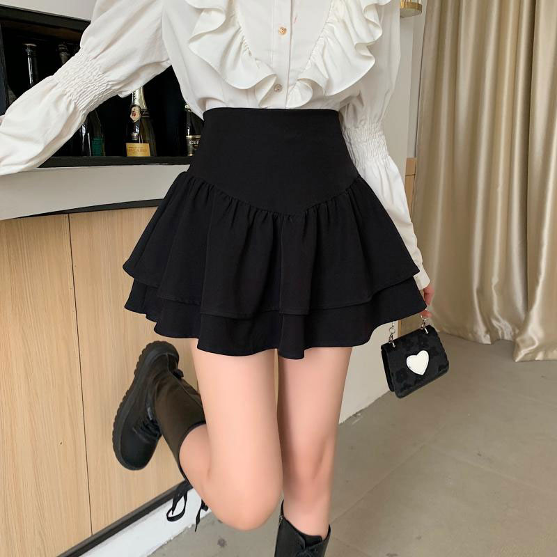 [Elasticized back waist] [Tmall quality] Cake skirt sweet girl summer new high-waist slimming short a-line skirt