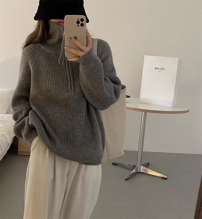 A large number of Tmall quality turtleneck zipper pullover sweaters with knitted sweaters, sweaters, coats