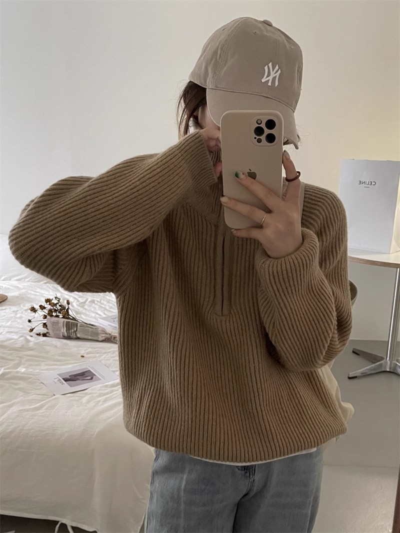 A large number of Tmall quality turtleneck zipper pullover sweaters with knitted sweaters, sweaters, coats