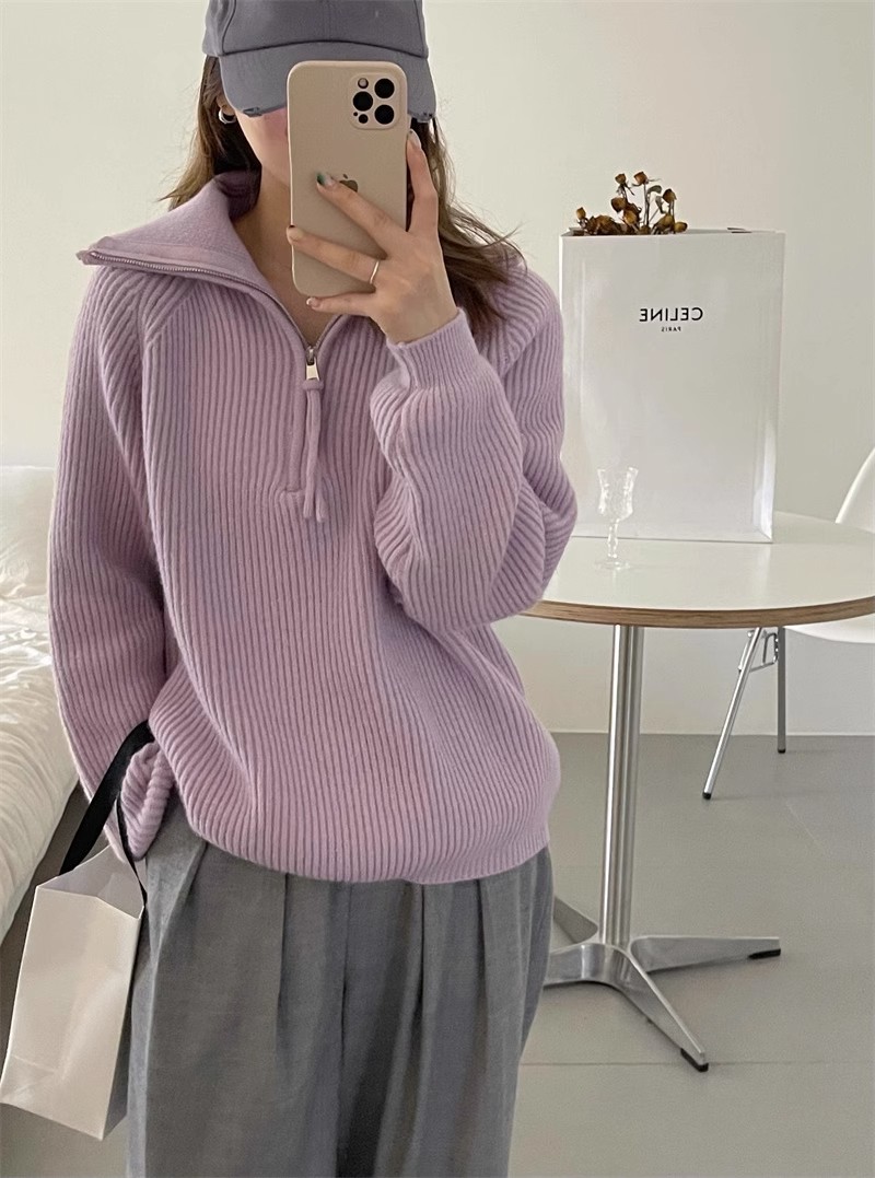 A large number of Tmall quality turtleneck zipper pullover sweaters with knitted sweaters, sweaters, coats