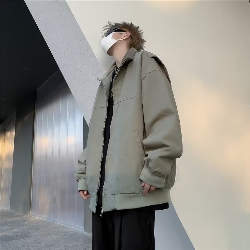 Year's casual loose American joint American retro jacket pilot jacket vintage jacket men's and women's baseball uniform