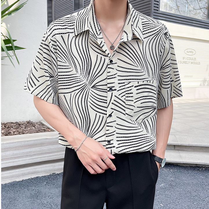 Shirts for men 2024 new summer style loose design and temperament high-end tops