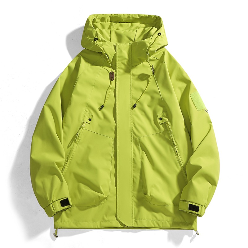 Can be returned and exchanged in second batch, autumn and winter windproof, waterproof and oil-proof hooded jacket, multi-color loose and versatile top