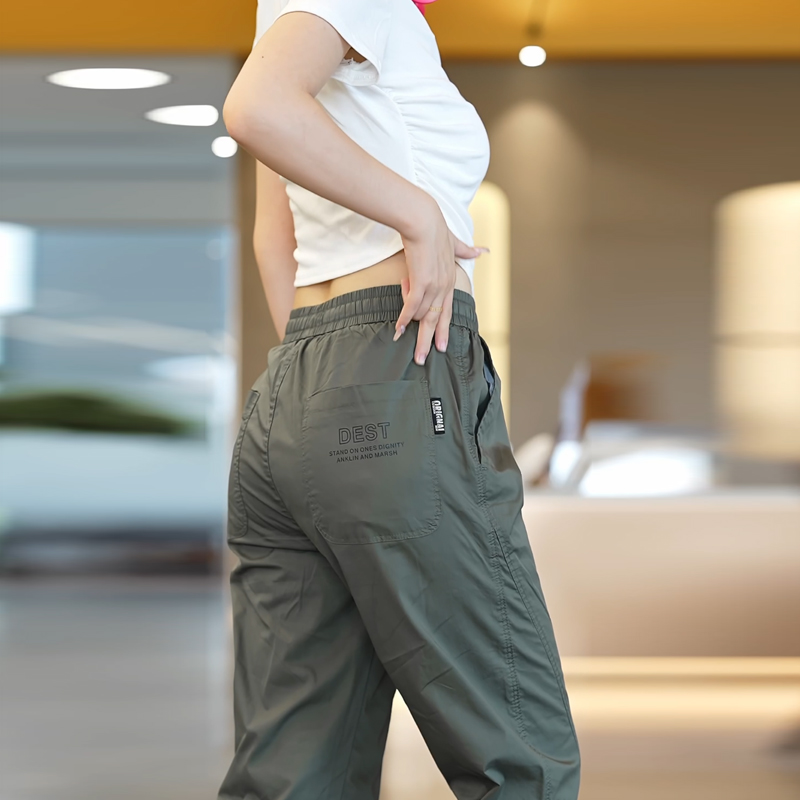 Can be returned and exchanged in second batch, outdoor men's casual pants, straight-leg, loose, sports, wide-leg, trendy, large size, spring and summer casual pants