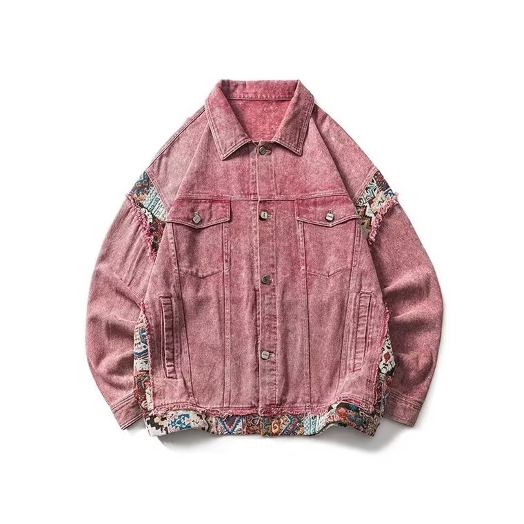 Hong Kong style weird girl short denim jacket women Korean style denim jacket trendy