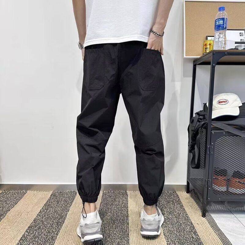 Can be returned and exchanged in two batches, versatile casual pants for men, loose straight casual pants, 2024 trendy men's leggings pants