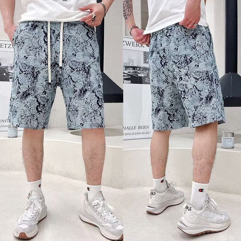 Summer thin quarter shorts for men, fashionable and versatile casual shorts for men