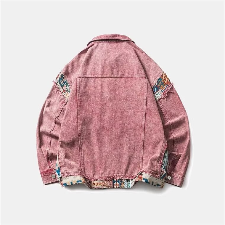 Hong Kong style weird girl short denim jacket women Korean style denim jacket trendy